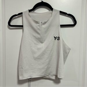 Y-3 Adidas ClimaCool Tennis Cropped Tank Top Orbit Grey Size L NWT